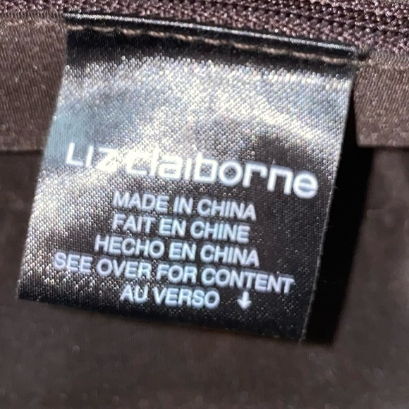 Liz Claiborne VTG Faux Suede Brown Mini Purse - Picture 7 of 7